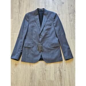 J. LINDEBERG Hopper Soft Comfort Wool Grey Blazer Size 38 L New With Tags